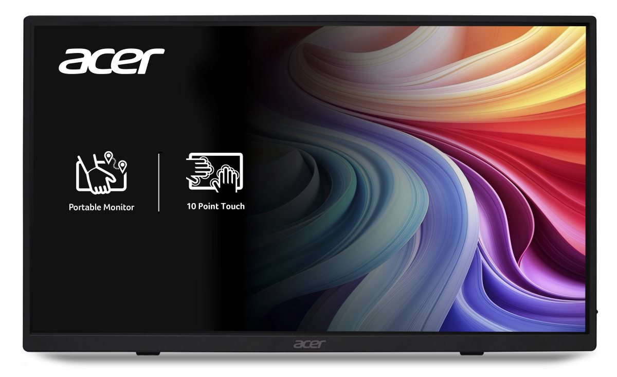 Acer 15.6" Portable Touch FHD IPS Screen 16:9 HDR10 1x miniHDMI + 2xType-C + Speakers + Audio out Wall Mountable Includes Cover (USB Type C | 15.6"