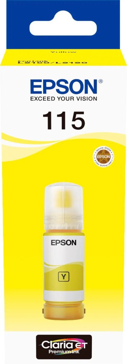 Epson 115 Ink Bottles 70ml EcoTank L8160 6200 pages 2300 Photos | Yellow