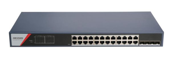 Hikvision L2 Smart Managed 24 Gigabit PoE ports 4 Gigabit SFP ports 802.3af Switch
