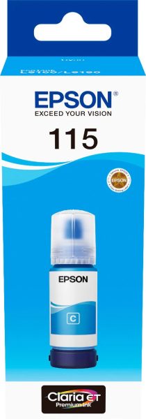 Epson 115 Ink Bottles 70ml EcoTank L8160 6200 pages 2300 Photos | Cyan