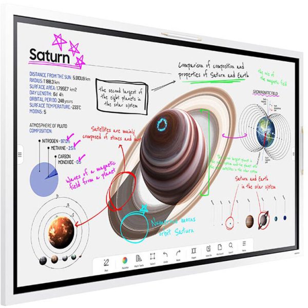 Samsung WM55B 55” 4K UHD Display | 55" | SAMSUNG 55" FLIP CHART 4.0 4K UHD/ 16/7 USAGE/ 350 nit BRIGHTNESS.