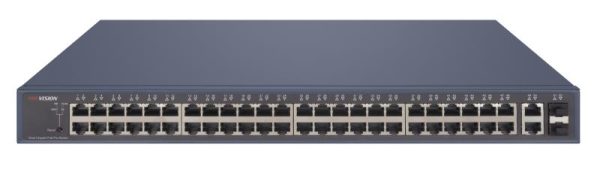 Hikvision L2 Smart Managed 48 Gigabit PoE ports 2 Gigabit RJ45 2 Gigabit SFP uplink ports 802.3af Switch